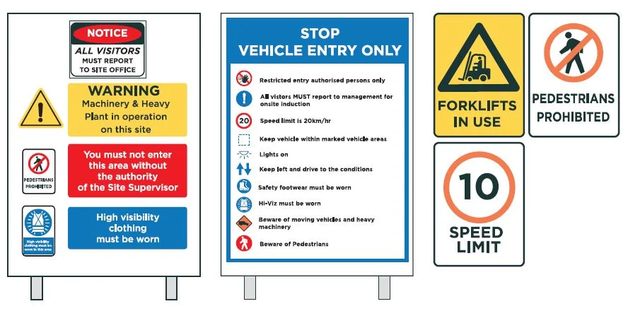 Site access control signage