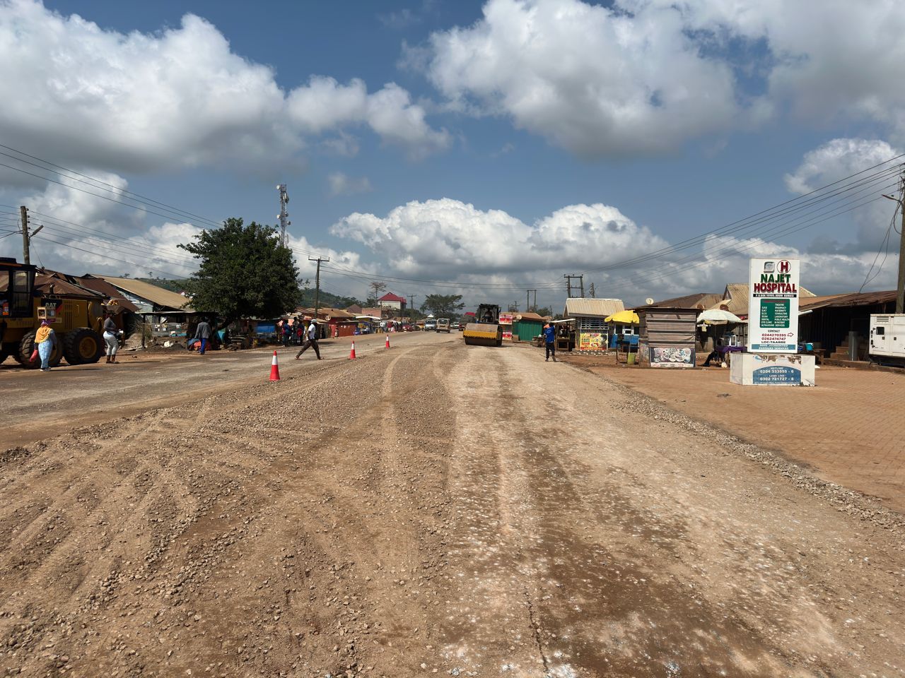 Asphalt paving operation